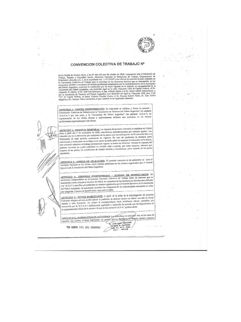 Convenio Colectivo de Tecnicos Atfa | PDF