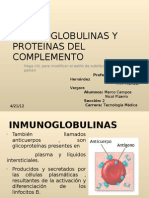 In Mu No Globulin As y Proteinas Del Complemento