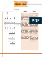 Crucigrama de Categorías Estéticas