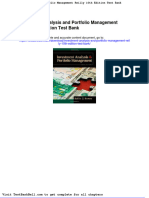 Investment Analysis and Portfolio Management Reilly 10th Edition Test Bank