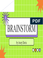 Green Purple Decorative Brainstorm Presentation