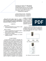 Informe Laboratorio 2 Resistencia Serie Y Paralelo