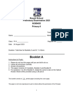 2023 P6 STD Sci Prelim Booklet A