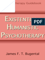 Bugental - Existential Humanistic Psychotherapy