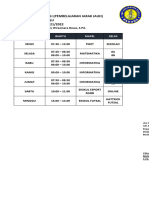 Jadwal PJJ SMP DJB 2021.2022