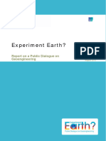 Sri - Experiment Earth Report On A Public Dialogue On Geoengineering - Sept2010