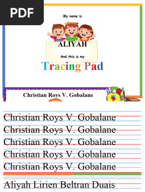 Tracing Pad Template-CHRISTIAN