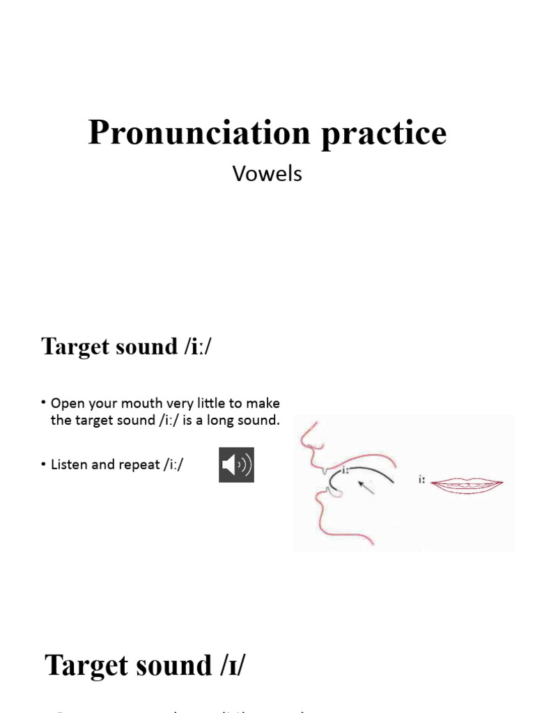 2. Pronunciation practice Vowels PDF Phonology Human Voice