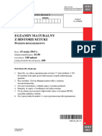 Egzamin Maturalny Z Historii Sztuki: 15 Maja 2015 R. 14:00 180 Minut 100