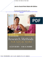 Research Methods For Social Work Rubin 8th Edition Test Bank