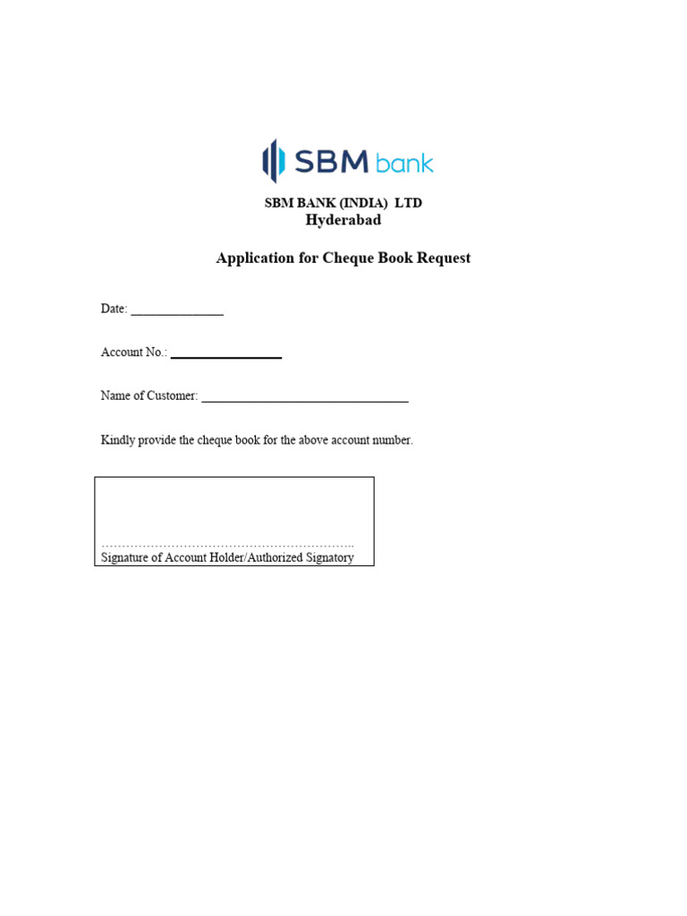 Cheque Book Application PDF