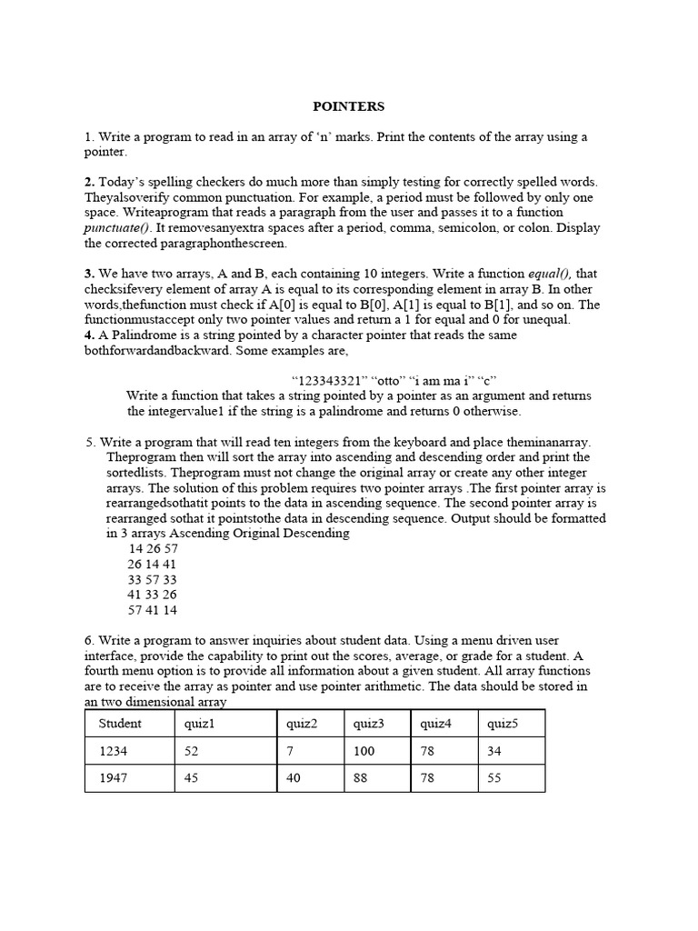 Pointers | PDF