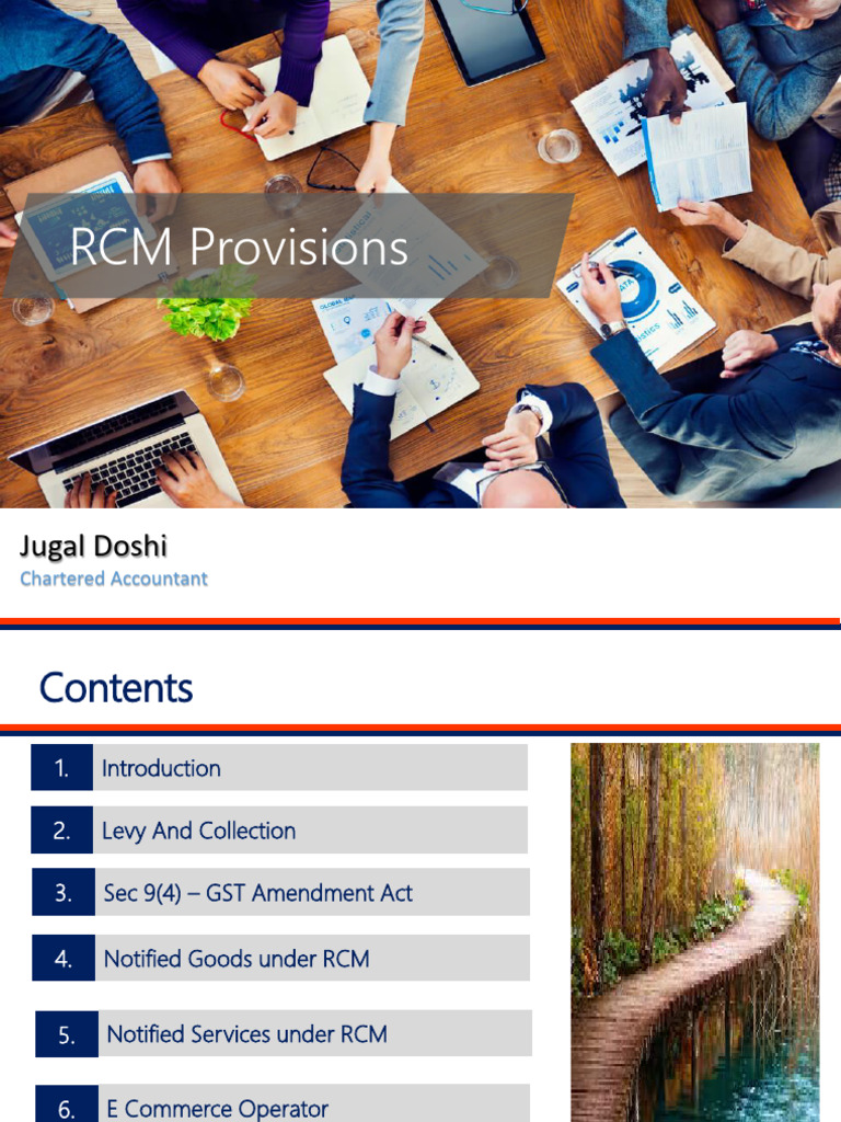RCM Under GST PDF