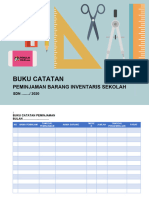 Buku Catatan Peminjaman Barang Inventaris Sekolah