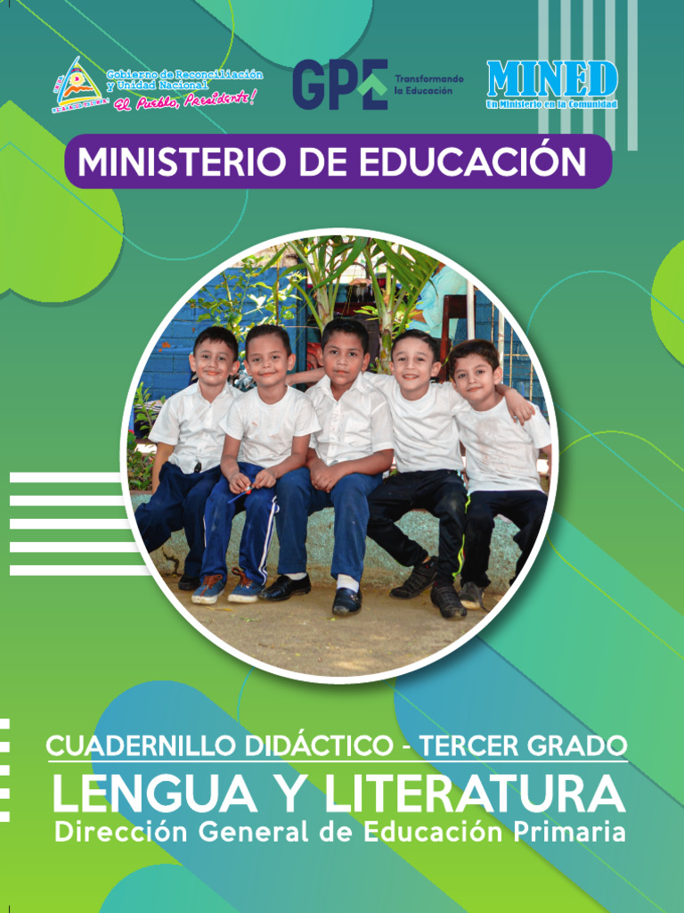 Cuadernillo de Lengua 3° Grado MINED | PDF | Artes del Lenguaje y ...