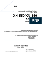 XN-550/XN-450 /XN-350: Basic Operation