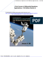 Test Bank For A First Course in Differential Equations With Modeling Applications 11th Edition Dennis G Zill