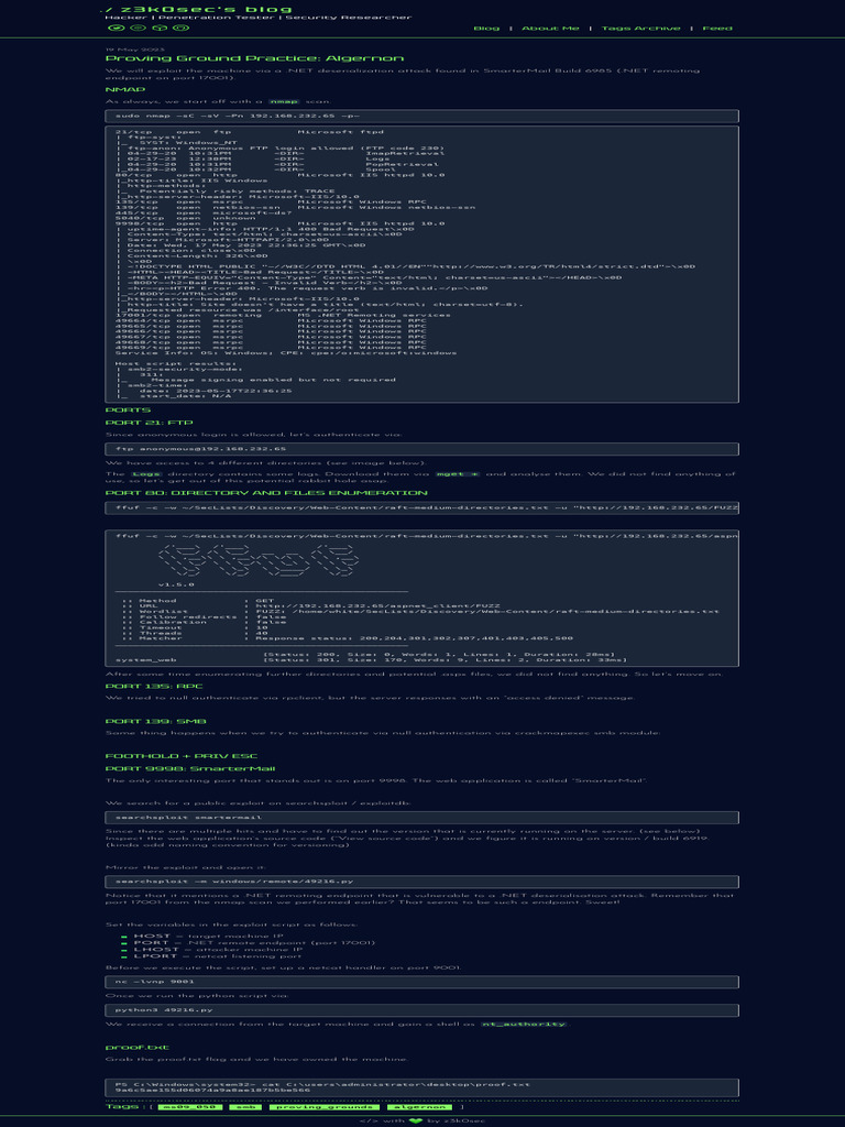 Exploit .NET Deserialization Attack | PDF | Business | Technology ...
