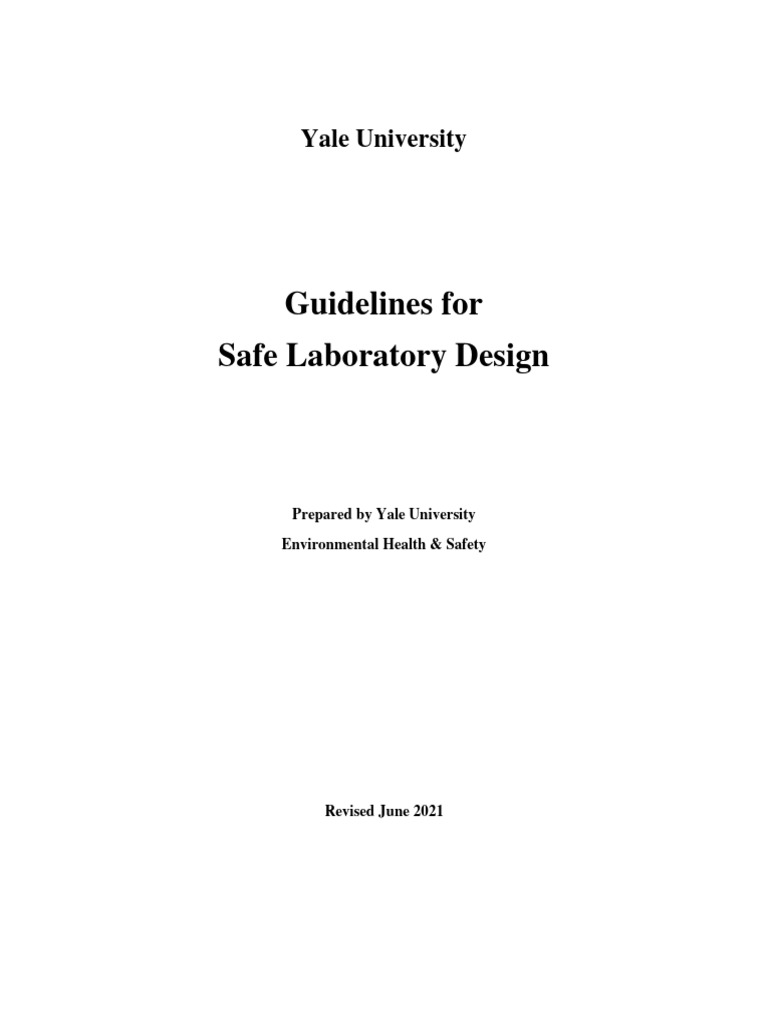 Laboratory Design Guidelines PDF Laboratories Refrigerator