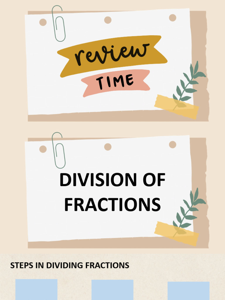 SESSION 4 LESSON DIVIDING FRACTIONS PDF