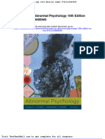 Test Bank For Abnormal Psychology 10th Edition Comer 9781319066949