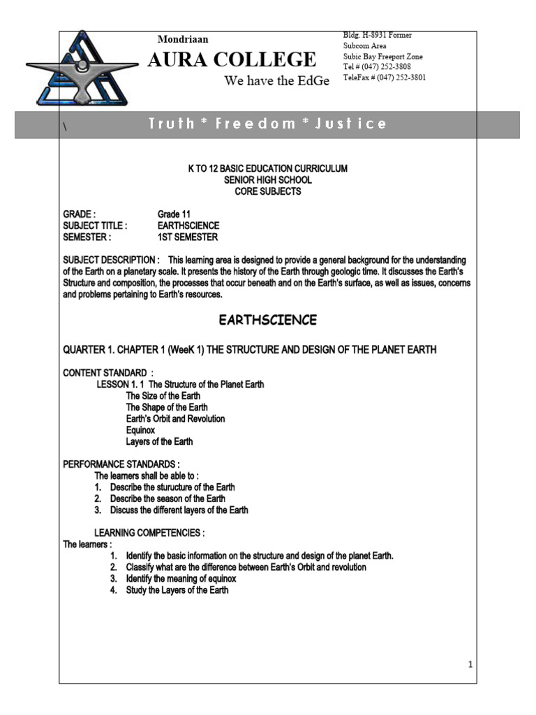  earth science lecture pdf