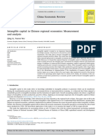 Intangible Capital in Chinese Regional Economies Measurement and Analysis