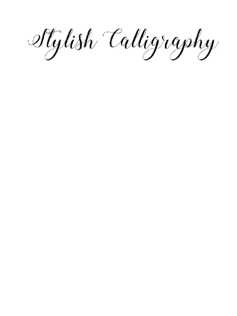 Belajar Calligraphy | PDF