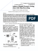 1998 Optimal Operation of Rapid Pressure Swing Adsorption With Slop Recycling