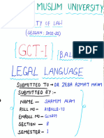 Legal Language Assignment GCT-1