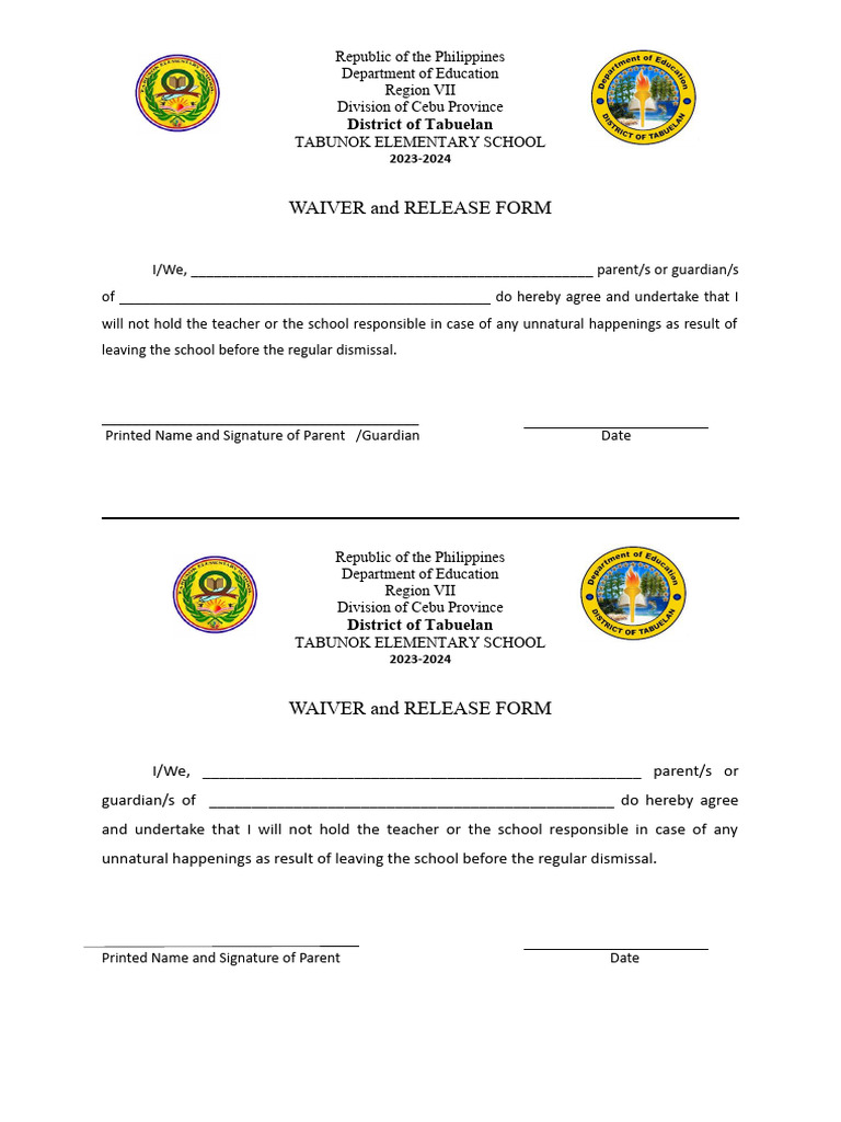 Waiver | PDF