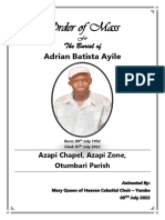 Order of Mass For The Burial of Adrian Batista Ayile-1