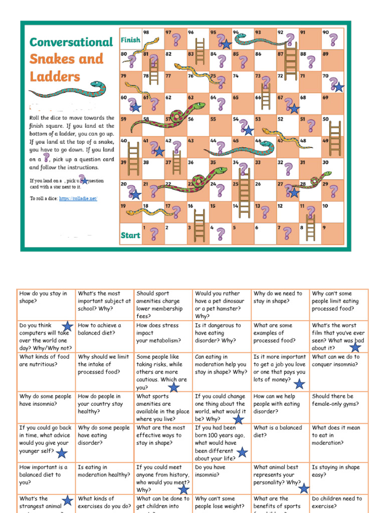 Healthy Lifestyle - Game 1 | PDF