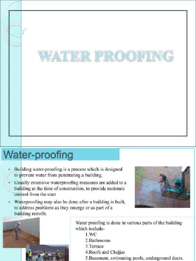 Water Proofing | PDF