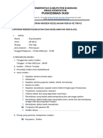 Pelaporan, Analisis, Dan Tindak Lanjut Tumpahan b3 PKM SUDI