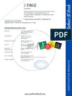 MUHEET AL ARAB ENGRAVED PHENOLIC PLASTIC TAGS