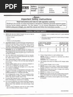 Battery Charger Owner Manual | PDF | Business