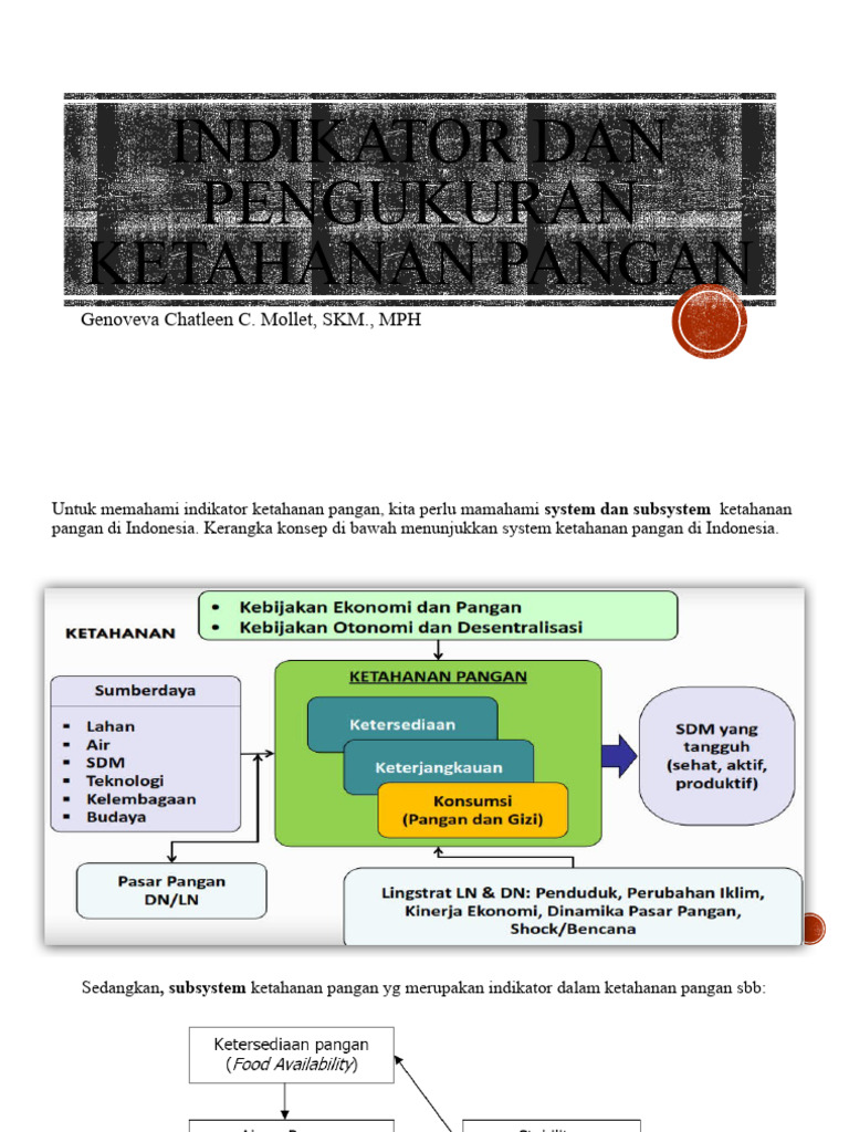 Indikator Ketahanan Pangan | PDF | Kesehatan Holistik