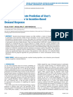 Analysis and Accurate Prediction of User's Response Behavior in Incentive-Based Demand Response