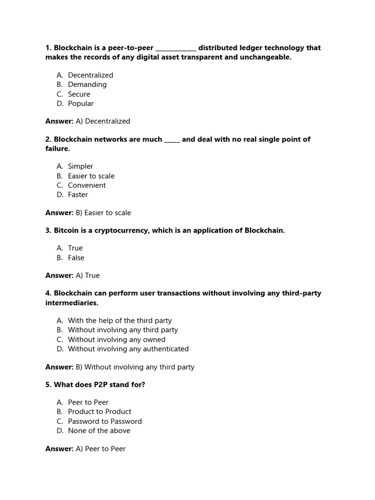 Block - Chain Objectives | PDF | Bitcoin | Cryptocurrency