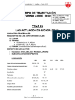 Tema 25 Actuaciones Judiciales i 2022 T-libre 7-Junio