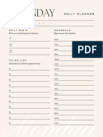 Elegant Printable Daily Planner