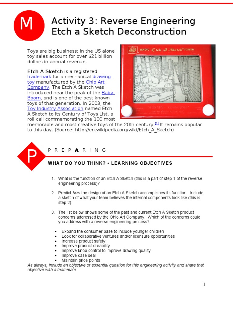 Etch A Sketch Reverse Engineering Guide | PDF | Engineering Design ...