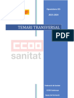 Temari Transversal - Oposicions ICS 2023