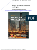 Test Bank For Analysis For Financial Management 12th Edition Robert Higgins 2