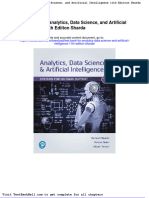 Test Bank For Analytics Data Science and Artificial Intelligence 11th Ediiton Sharda
