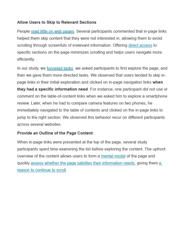 Efficient Web Navigation Tips | PDF