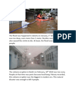 The flood was happened in Jakarta on January