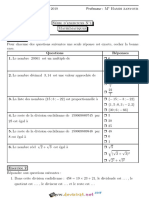 Série D'exercices N°1 - Math - Activités Numériques I - 1ère AS (2018-2019) MR Zantour Hamdi