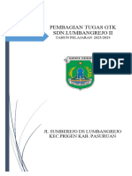 Pembagian Tugas SDN Lumbangrejo Ii Tahun 2023-2024